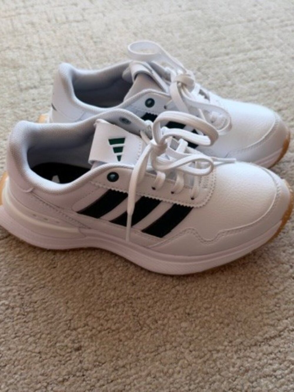 Adidas Junior's JR S2G 26, FTWR White/Collegiate Green/Gum m2, 1.5